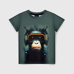 Детская футболка Кибер-обезьяна