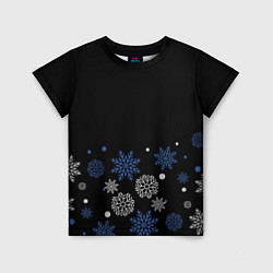 Детская футболка Снежинки - Новогодние