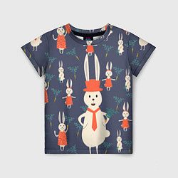Детская футболка Семья крольчат