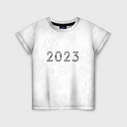 Детская футболка Новогодние снежинки 2023