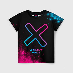 Детская футболка A Silent Voice - neon gradient
