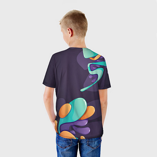 Детская футболка Brawl Stars graffity splash / 3D-принт – фото 4