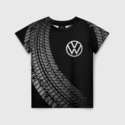 Детская футболка Volkswagen tire tracks