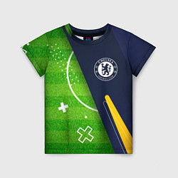 Детская футболка Chelsea football field