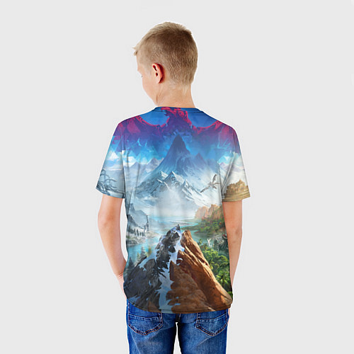 Детская футболка Horizon call of the mountain keyart / 3D-принт – фото 4