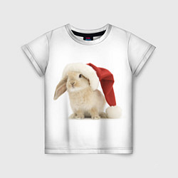 Детская футболка Новогодний кролик - 2023
