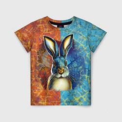 Детская футболка Огненный новогодний кролик