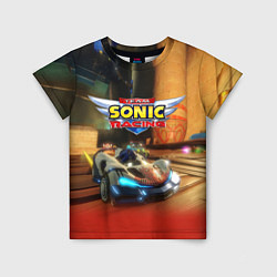 Детская футболка Team Sonic racing - hedgehog - video game