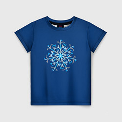 Детская футболка Абстракция снежинка