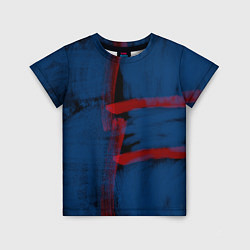 Детская футболка Абстрактный сине-красный