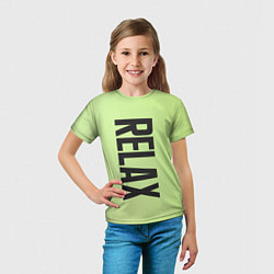Футболка детская Relax all Time, цвет: 3D-принт — фото 2