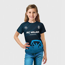 Футболка детская AC Milan legendary форма фанатов, цвет: 3D-принт — фото 2