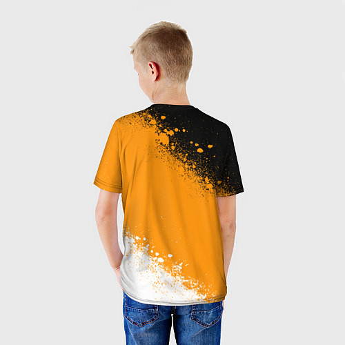 Детская футболка Имперский флаг - триколор / 3D-принт – фото 4