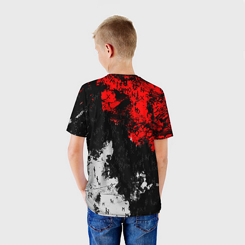 Детская футболка Руны девяти миров мирового древа / 3D-принт – фото 4