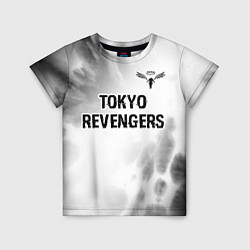 Детская футболка Tokyo Revengers glitch на светлом фоне: символ све