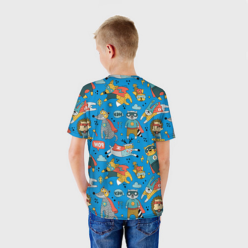 Детская футболка Животные-супергерои / 3D-принт – фото 4