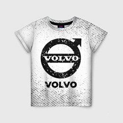 Детская футболка Volvo с потертостями на светлом фоне