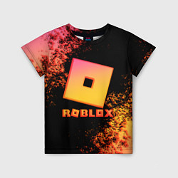 Футболка детская Roblox logo gradient, цвет: 3D-принт