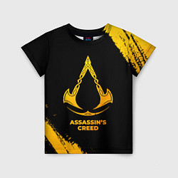 Детская футболка Assassins Creed - gold gradient
