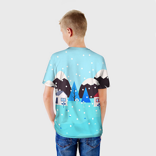 Детская футболка Модная зайчиха / 3D-принт – фото 4