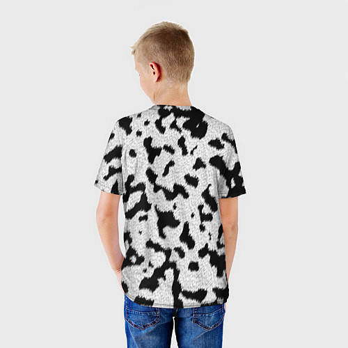 Детская футболка Далматин - текстура / 3D-принт – фото 4