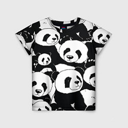 Детская футболка С пандами паттерн