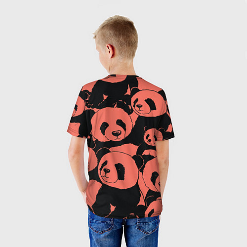 Детская футболка С красными пандами / 3D-принт – фото 4