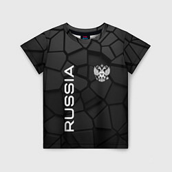 Детская футболка Черная броня Россия