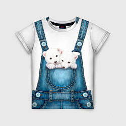 Детская футболка Медвежата в кармашке