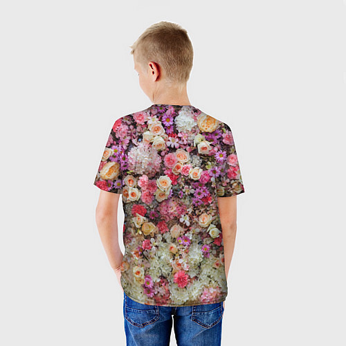 Детская футболка Бутоны роз / 3D-принт – фото 4
