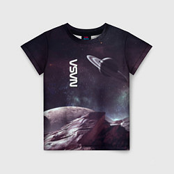 Детская футболка Космический пейзаж - Saturn - Nasa