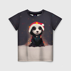 Детская футболка Пёсель - панда в колпаке