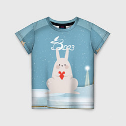 Детская футболка Зайчонок с сердечком
