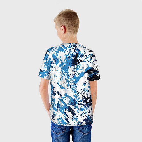 Детская футболка Взрыв гжели / 3D-принт – фото 4