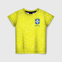 Детская футболка Форма сборной Бразилии ЧМ 2022