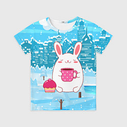 Детская футболка Зайчик и кексик