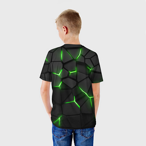 Детская футболка Razer neon logo / 3D-принт – фото 4