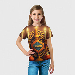 Футболка детская Ханука - подарок для всей семьи на праздник огней, цвет: 3D-принт — фото 2