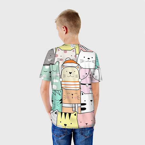 Детская футболка Котики и кошечки / 3D-принт – фото 4
