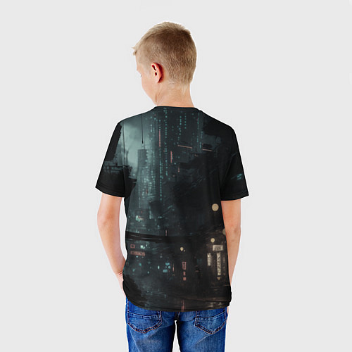 Детская футболка Обратная сторона Найт Сити / 3D-принт – фото 4