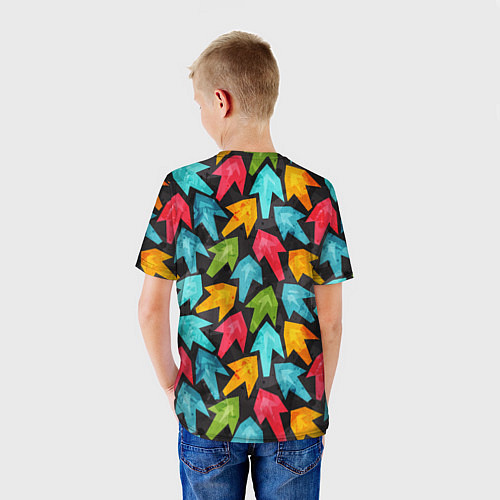 Детская футболка Разноцветные стрелы / 3D-принт – фото 4