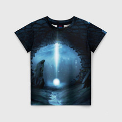 Детская футболка Тёмная арка и свет в космосе