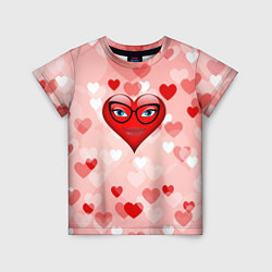 Детская футболка Женское сердце