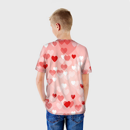 Детская футболка Безумное сердце / 3D-принт – фото 4