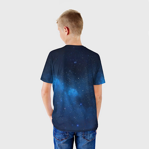 Детская футболка Wednesday космос / 3D-принт – фото 4