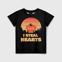 Детская футболка I steal hearts