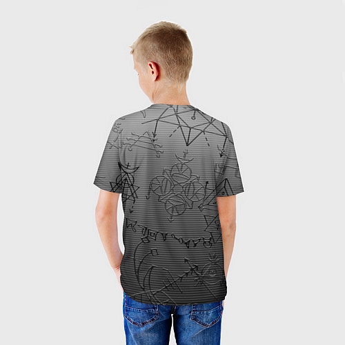 Детская футболка Wednesday glitch effect / 3D-принт – фото 4