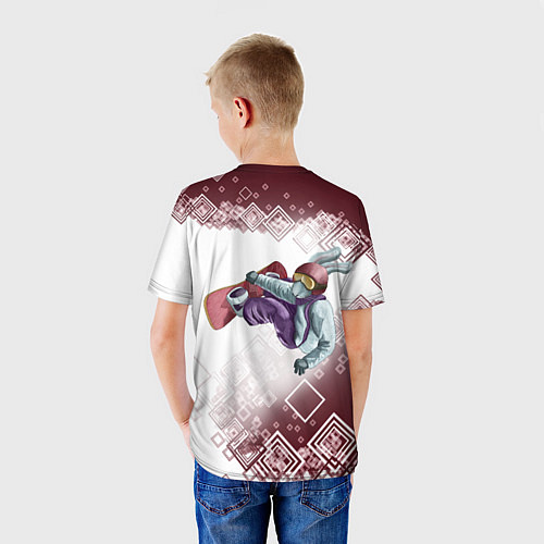 Детская футболка Горы зовут Сноуборд / 3D-принт – фото 4