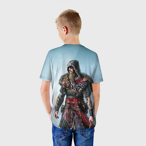 Детская футболка Ассасин-викинг / 3D-принт – фото 4