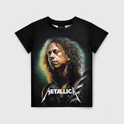 Детская футболка Гитарист Metallica Кирк Хэмметт